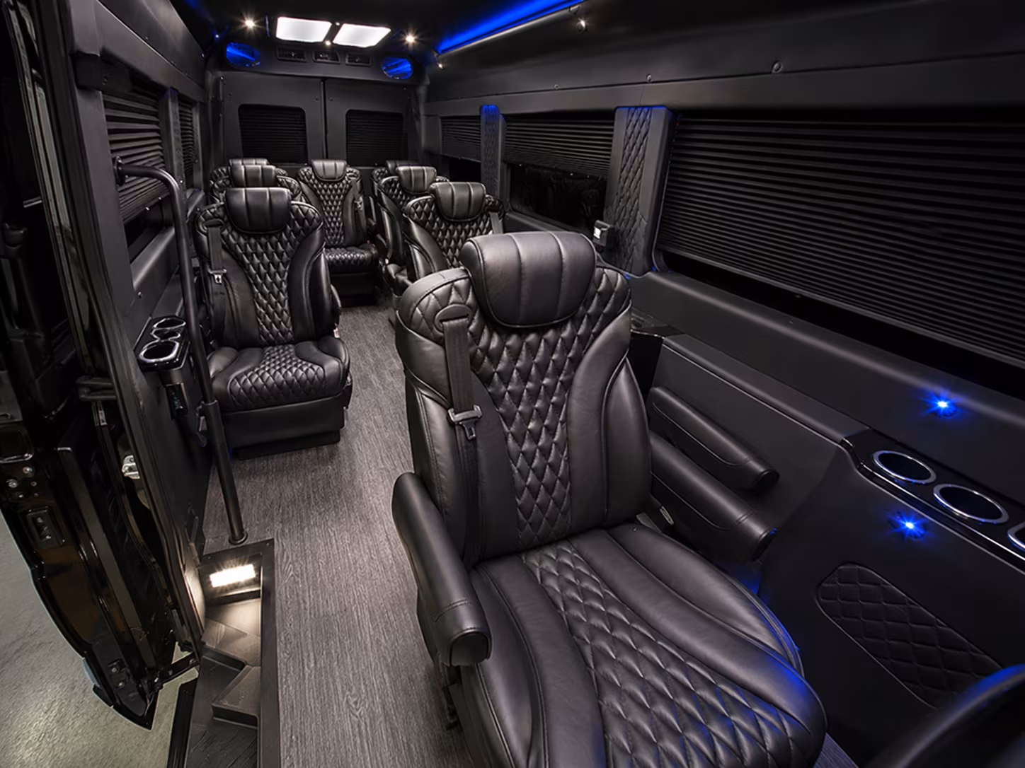 sterling heights 18 passenger sprinter van inside