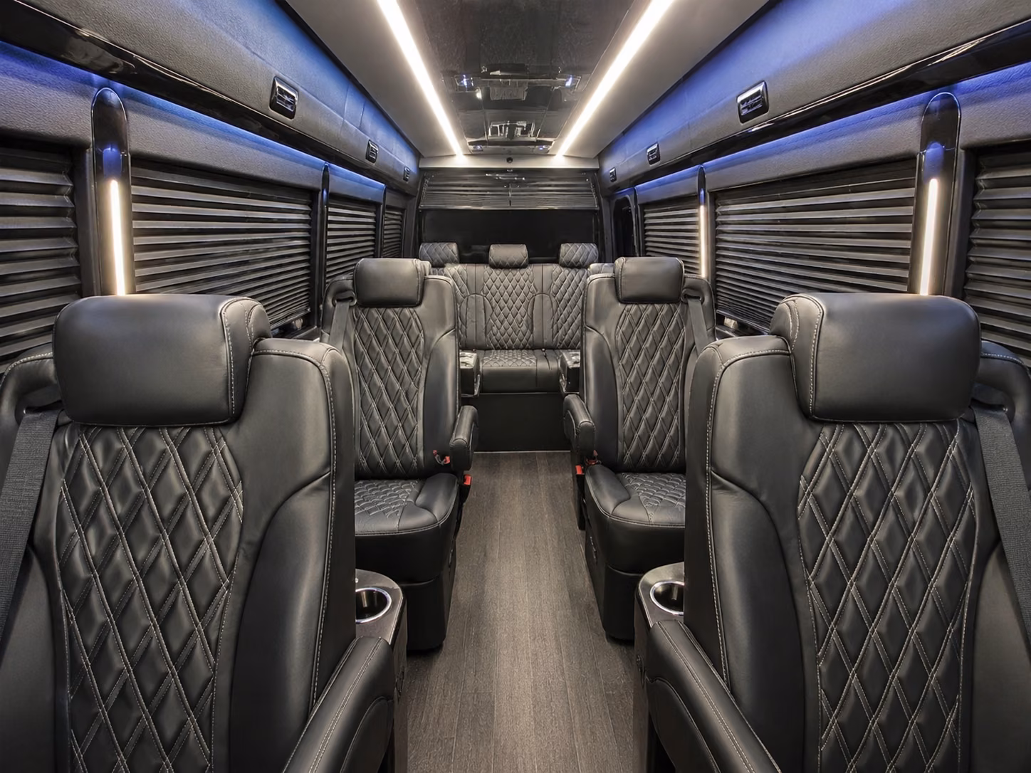 sterling heights 20 passenger sprinter van inside