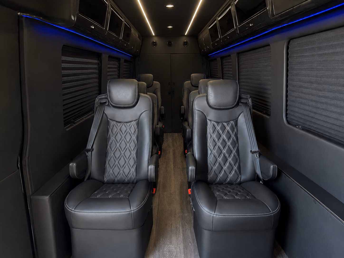 sterling heights 8 passenger sprinter van inside
