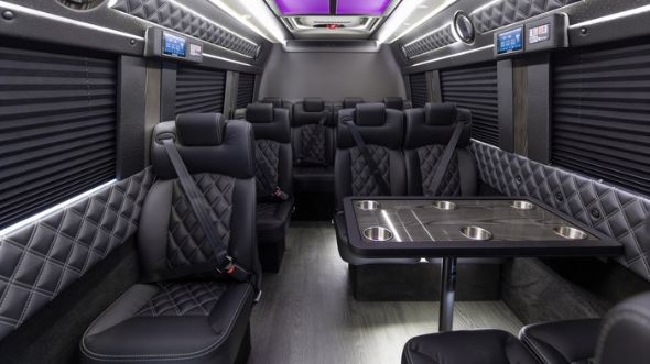 sterling heights 15 passenger sprinter van interior