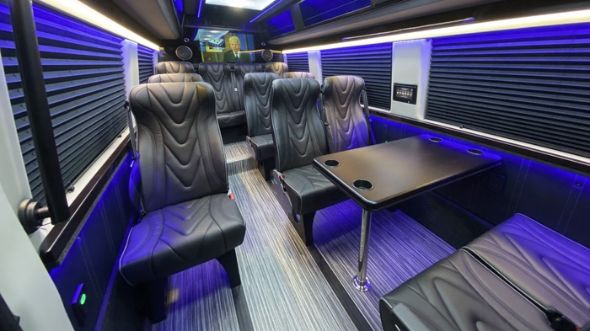 sterling heights 18 passenger sprinter van interior